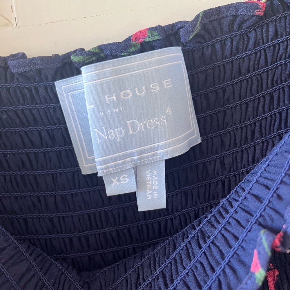 Hill House Navy Floral Angelica Nap Dress XS - Picture 3 of 4